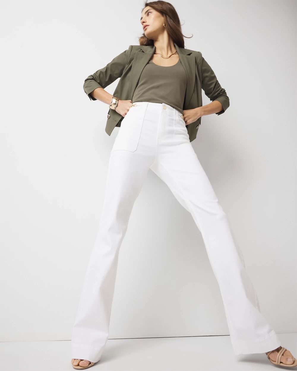 ファッション姫 通販 Chain Novelty High-Rise Trouser Market Black House White | Jean パンツ